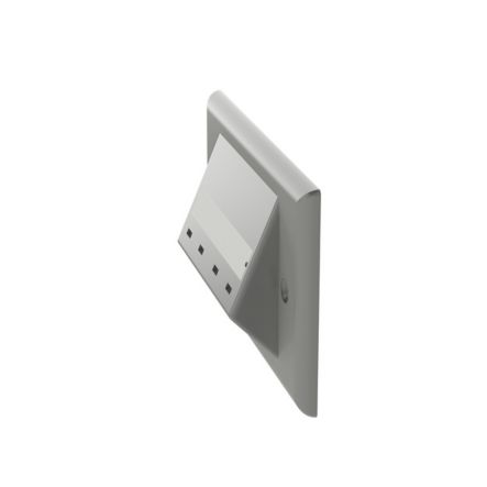 Panduit CFPHSL4IG | Mini-Com, Horizontal Sloped,Faceplate, 4 Port,International Gray