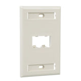 Panduit CFPL2IWY | Faceplate, 2 Port, Single Gang, Classic, Off White