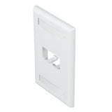 Panduit CFPL2WHY | Faceplate, 2 Port, Single Gang, Classic, Bulk Pack, White