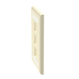 Panduit CFPL3EIY | Faceplate, 3 Port, Single Gang, Classic, Electric Ivory