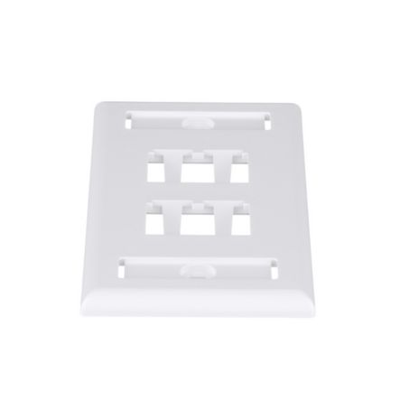 Panduit CFPL4WHY | Faceplate, 4 Port, Single Gang, Classic, White