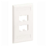 Panduit CFPL4WHY | Faceplate, 4 Port, Single Gang, Classic, White