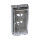 Panduit CFPWR4CIG Faceplate, 4 Port, Water Resistant, Industrial, International Gray Base, Clear Cover