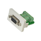 Panduit CHD15HDSCWHY 1/3 Insert, 15-Pin DB Connector Mounted Circuit Board Term on Site, White