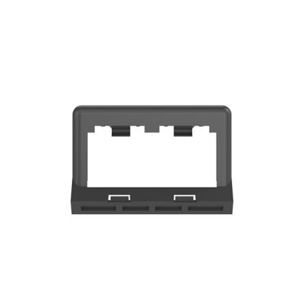 Panduit CHS2BL-X | Insert, 2 Port, Sloped, Black, Pack of 10