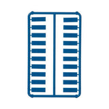 Panduit CIDBU-C | Plastic Snap-In Port Identifier, Mini-Com, Data Icon, Blue, Pack of 100