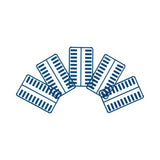 Panduit CIDBU-C | Plastic Snap-In Port Identifier, Mini-Com, Data Icon, Blue, Pack of 100