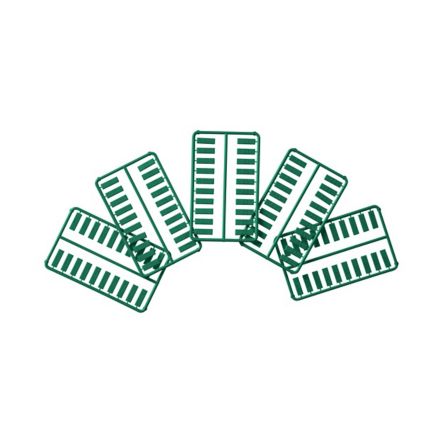 Panduit CIDGR-C | Plastic Snap-In Port Identifier, Mini-Com, Data Icon, Green, Pack of 100