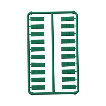 Panduit CIDGR-C | Plastic Snap-In Port Identifier, Mini-Com, Data Icon, Green, Pack of 100