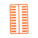 Panduit CIDOR-C | Plastic Snap-In Port Identifier, Mini-Com, Data Icon, Orange, Pack of 100