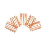 Panduit CIDOR-C | Plastic Snap-In Port Identifier, Mini-Com, Data Icon, Orange, Pack of 100