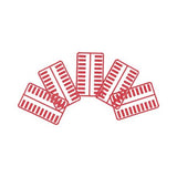 Panduit CIDRD-C | Plastic Snap-In Port Identifier, Mini-Com, Data Icon, Red, Pack of 100