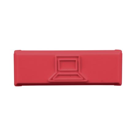 Panduit CIDRD-C | Plastic Snap-In Port Identifier, Mini-Com, Data Icon, Red, Pack of 100