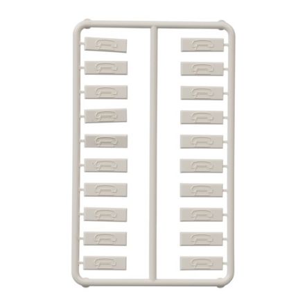 Panduit CIPIW-C | Plastic Snap-In Port Identifier, Mini-Com, Phone Icon, Off White, Pack of 100