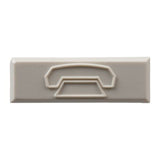 Panduit CIPIW-C | Plastic Snap-In Port Identifier, Mini-Com, Phone Icon, Off White, Pack of 100