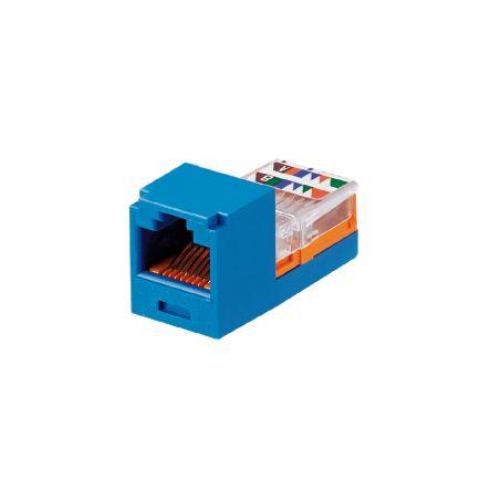 Panduit CJ588BUY | Mini-Com Module, Category 5e, UTP, 8-Position 8-Wire, Universal Wiring, Blue, Leadframe Style