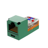 Panduit CJ588GRY | Mini-Com Module, Category 5e, UTP, 8-Position 8-Wire, Universal Wiring, Green, Leadframe Style