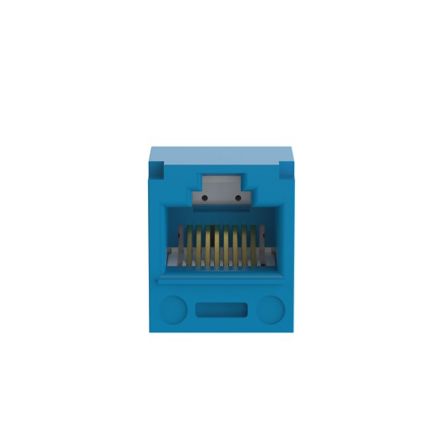 Panduit CJ5E88TBU | Mini-Com Module, Category 5e, UTP, 8-Position 8-Wire, T568B, Blue, T Style