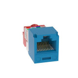 Panduit CJ5E88TBU | Mini-Com Module, Category 5e, UTP, 8-Position 8-Wire, T568B, Blue, T Style