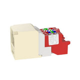 Panduit CJ5E88TEI | Mini-Com Module, Category 5e, UTP, 8-Position 8-Wire, Universal Wiring, Electric Ivory, T Style