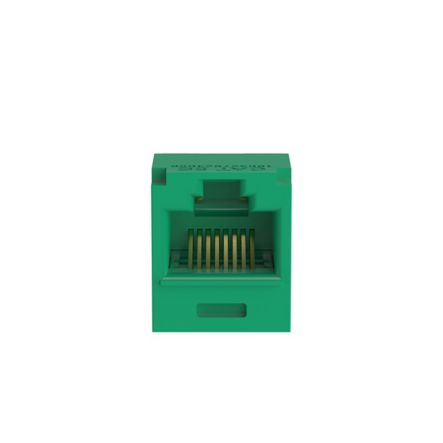 Panduit CJ5E88TGGR-24 | Mini-Com Utp Rj45 Cat 5E Tg Jack Module, Green, 24 Pack