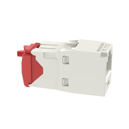 Panduit CJ5E88TGIW | Mini-Com Module, Category 5e, UTP, 8-Position 8-Wire, Universal Wiring, Off White, TG Style