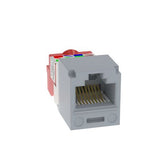 Panduit CJ5E88TIG | Mini-Com Module, Category 5e, UTP, 8-Position 8-Wire, Universal Wiring, Intl Gray, T Style