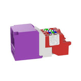 Panduit CJ5E88TVL | Mini-Com Module, Category 5e, UTP, 8-Position 8-Wire, Universal Wiring, Violet, T Style