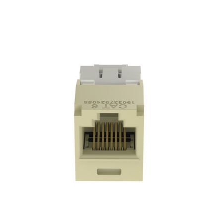Panduit CJ688TGEI | Mini-Com Module, Category 6, UTP, 8-Position 8-Wire, Universal Wiring, Electric Ivory, TG Style