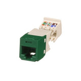 Panduit CJ688TGGR | Mini-Com Module, Category 6, UTP, 8-Position 8-Wire, Universal Wiring, Green, TG Style