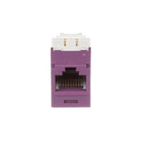 Panduit CJ688TGVL-24 | Mini-Com UTP RJ45 Cat 6 TG Jack Module, Violet