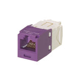 Panduit CJ688TGVL-24 | Mini-Com UTP RJ45 Cat 6 TG Jack Module, Violet
