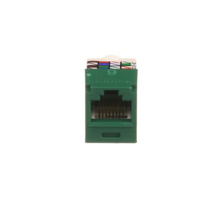 Panduit CJ688TPGR | Mini-Com Module, Category 6, UTP, 8-Position 8-Wire, Universal Wiring, Green, TP Style