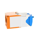 Panduit CJ6X88TGOR Mini-Com Module, Category 6A, UTP, 8-Position 8-Wire, Universal Wiring, Orange, TG Style