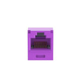 Panduit CJ6X88TGVL | Mini-Com Module, Category 6A, UTP, 8-Position 8-Wire, Universal Wiring, Violet, TG Style