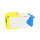 Panduit CJ6X88TGYL | Mini-Com Module, Category 6A, UTP, 8-Position 8-Wire, Universal Wiring, Yellow, TG Style