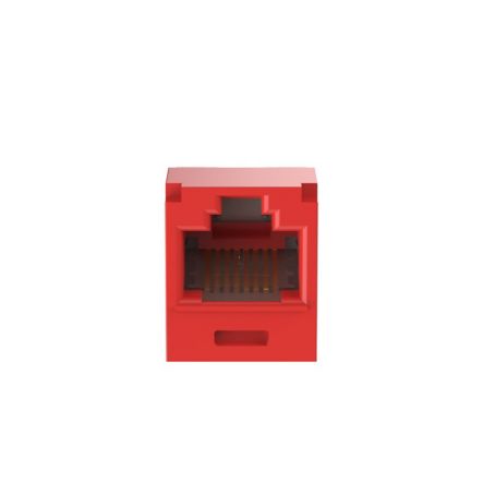 Panduit CJE6X88TGRD | Mini-Com UTP RJ45 Cat 6A TG Jack Module Corrosion Resistant, Red