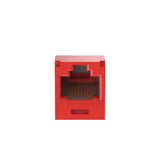 Panduit CJE6X88TGRD | Mini-Com UTP RJ45 Cat 6A TG Jack Module Corrosion Resistant, Red