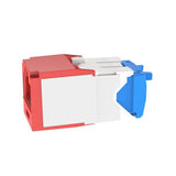 Panduit CJE6X88TGRD | Mini-Com UTP RJ45 Cat 6A TG Jack Module Corrosion Resistant, Red
