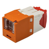 Panduit CJH5E88TGOR | Mini-Com UTP RJ45 Cat 5e Shuttered TG Jack Module, Orange