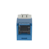 Panduit CJH688TGBU | Category 6 Jack Module, RJ45, 8-Position, 8-Wire Spring Shuttered, Universal, Blue
