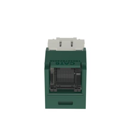 Panduit CJH688TGGR | Mini-Com RJ45 Cat 6 Shuttered TG Jack Module, GR