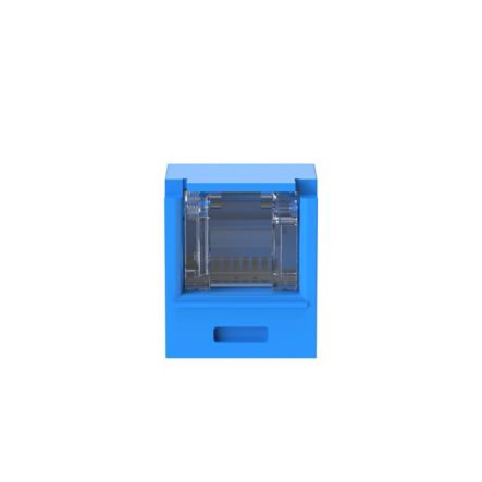 Panduit CJH6X88TGBU | Mini-Com Rj45 Cat 6A Shuttered Tg Jack Module, Bu