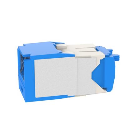 Panduit CJH6X88TGBU | Mini-Com Rj45 Cat 6A Shuttered Tg Jack Module, Bu