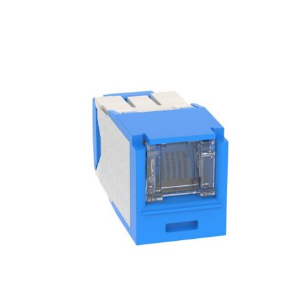 Panduit CJH6X88TGBU | Mini-Com Rj45 Cat 6A Shuttered Tg Jack Module, Bu