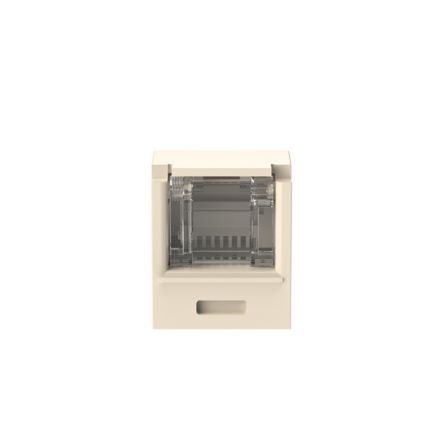 Panduit CJH6X88TGEI | Mini-Com UTP RJ45 Cat 6A Shuttered TG Jack Module, Electric Ivory