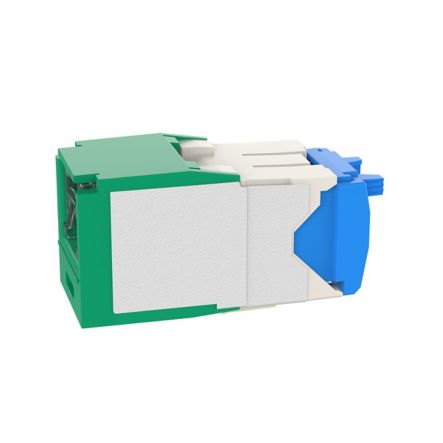 Panduit CJH6X88TGGR | Mini-Com RJ45 Cat 6A TG Shuttered Jack Module, GR