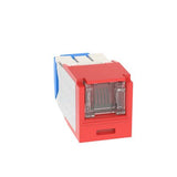 Panduit CJH6X88TGRD | Mini-Com UTP RJ45 Cat 6A Shuttered TG Jack Module, Red