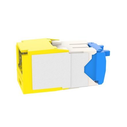 Panduit CJH6X88TGYL | Mini-Com Utp Rj45 Cat 6A Shuttered Tg Jack Module, Yellow