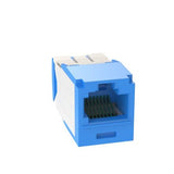 Panduit CJK6X88TGBU Mini-Com Keyed Module, Category 6A, UTP, 8-Position 8-Wire, Universal Wiring, Blue, TG Style